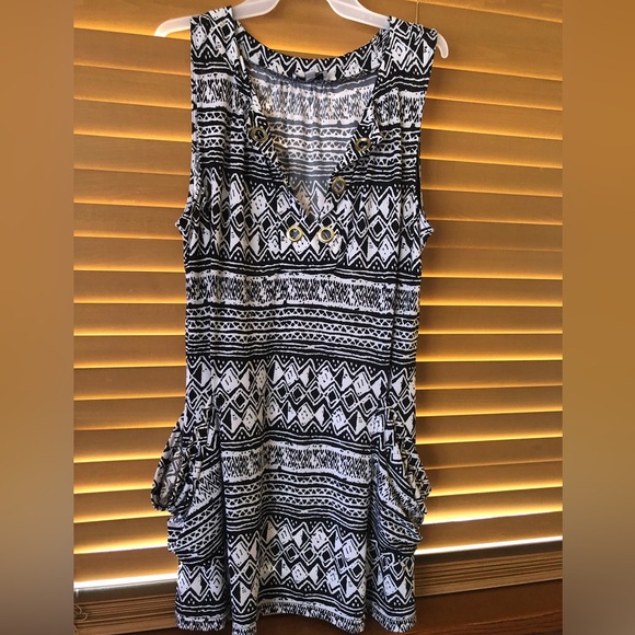 MANDARIN BLUE RESORTWEAR PRETTY BEACH, POOL COVER UP DRESS SIZE LARGE. NWOT - Picture 1 of 5